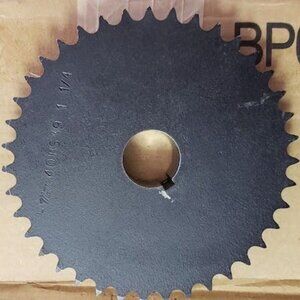 Martin Roller Chain Sprocket, Bored-to-Size, Type B Hub, Single Strand, 40 Chain